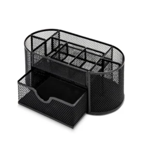 Organizador Metalico Para Escritorio Negro Deli