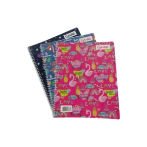 Cuaderno #3 2 Materias Genial Dise?os Femeninos Glitter