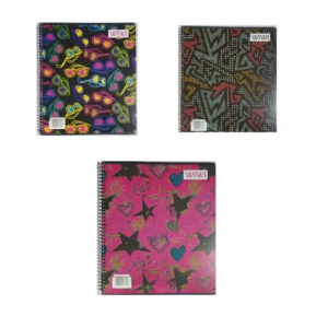 Cuaderno #1 1 Mat 70 Hjs Liso Dise?o Wiwi