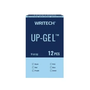 Boligrafo Writech Paquete12 Negro 0.5Mm Retractil Gel Cuerpo Naranja Aurora