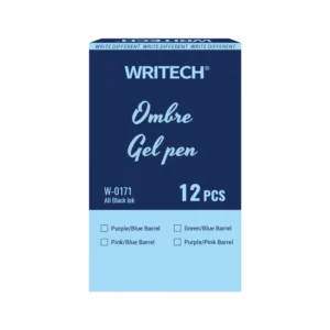 Boligrafo Writech Paquete12 Azul 0.7Mm Retractil Gel Cuerpo Ver-Az Gradie