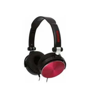 Audifono Aiwa Con Microfono 3.5Mm Brazo Ajustable  Rojo