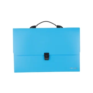 Acordeon Plast Deli Azul Tama?o Carta 13 Divisiones