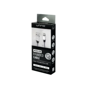 Cable Usb-A 2.0 A Micro Usb 1.5M Trenzado Negro Unno
