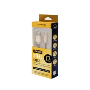 Cable Usb A Lightning 1M Aluminio Dorado Unno