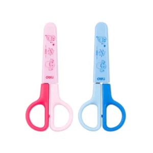 Tijera 4 4/5  Escolar Deli Surtido C/Protector