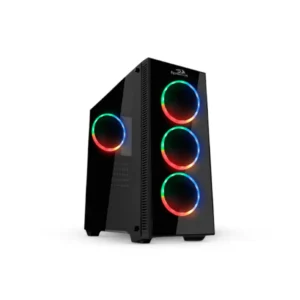 Gabinete Para Pc Redragon Gaming Pro Sideswipe  4 Ventiladora 120Mm Rgb Hub 4En1 Gc-601