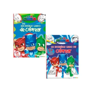 Libro De Actividades Coloreo Pj Mask Con Stickers