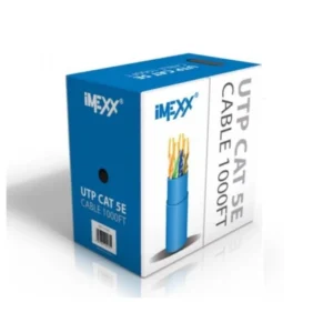 Caja De Cable De Red Categoria 5e Utp  1000 Pies  Gris  Imexx