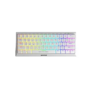 Teclado Marvo Gaming Usb Tipo-C Blanco Rainbow Switch Azul/Rojo Kg962Wh Sp-B Mecanico 60%  Anti-Gho