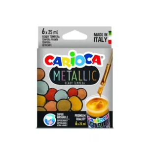 Tempera Carioca 6 Colores 25 Ml Met?lico