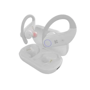 Audifono Klipx Con Microfono Inalambrico Bluetooth Sport Blanco Kte-500Wh 108Hrs