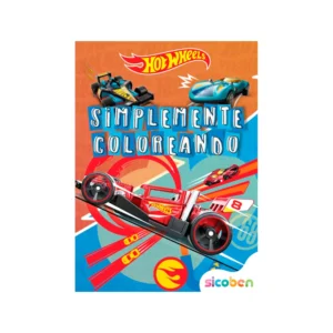 Libro De Actividades Simplemente Coloreando Hot Wheels 24 Pag