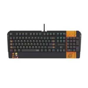Teclado Checkpoint Gaming Naruto Leaf Ninja Usb Neg-Nara Rgb Full Kx-500 Mecanico