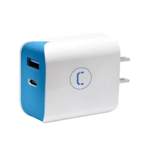Adaptador De Corriente 1 Usb-C + 1 Usb-A Carga Rapida Blanco Unno