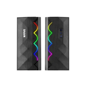 Parlante Marvo Gaming 2.0 3W Inalambrico Rgb Negro Sg-269