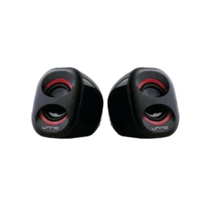 Parlante Unno 2.0 6W Usb 3.5Mm Negro/Rojo Sp9012Rd