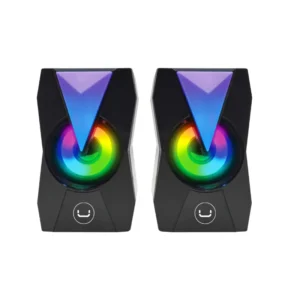 Parlante Unno Gaming 2.0 10W Usb Rgb Negro Sp9013Bk