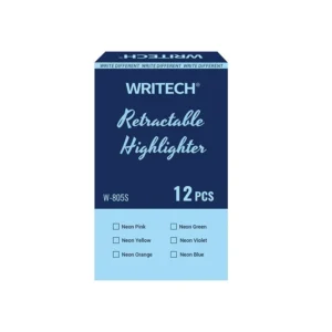 Resaltador Writech Purpura Paquete12 Retractil