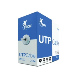 Caja De Cable De Red  Categoria 5e  Utp  1000 Pies  Gris  Xtech  Xtc-220
