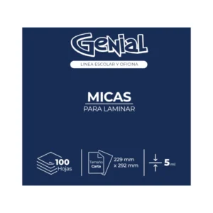 Lamina Tama?o Carta 5Ml Paquete100 Genial