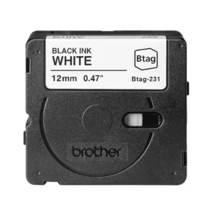 Cinta Brother Para Etiquetadora P-Touch Btag Neg/Blan 12Mm