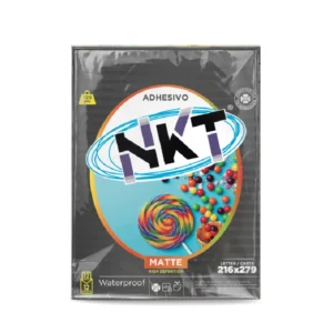 Papel Foto 8.5X11 12Hjs Matte 125Gr C/Adhesivo En Bolsa Nkt